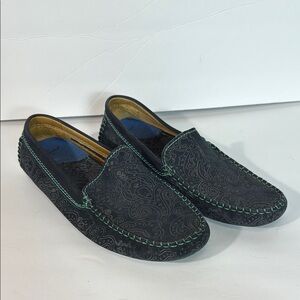 Robert Graham Men's Verrazano‎ Black & Teal Loafers